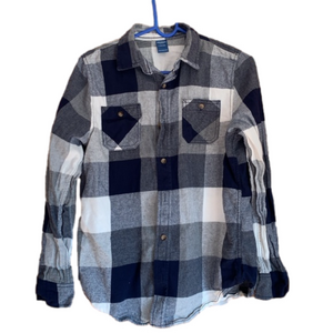 Arizona blue and white flannel large box 13